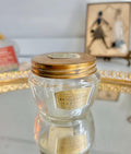 Vintage Yardley Lavender Brilliantine Jar: Clear Glass, Brass Lid