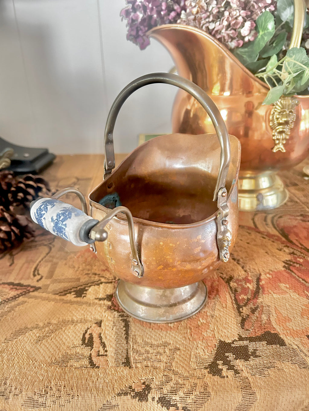Vintage Copper and Brass Scuttles