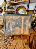 Antique Framed Sepia Photograph