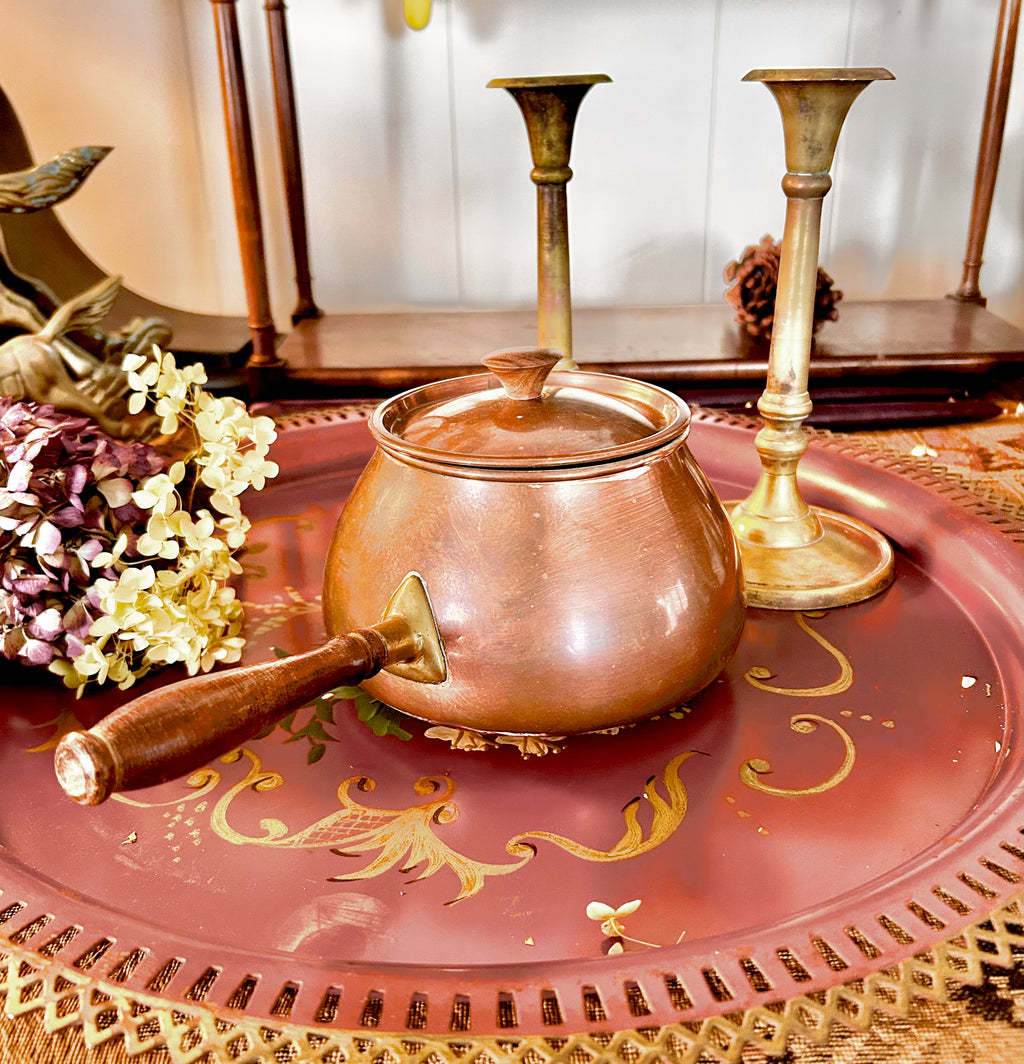 Vintage Tagus Copper Saucepan