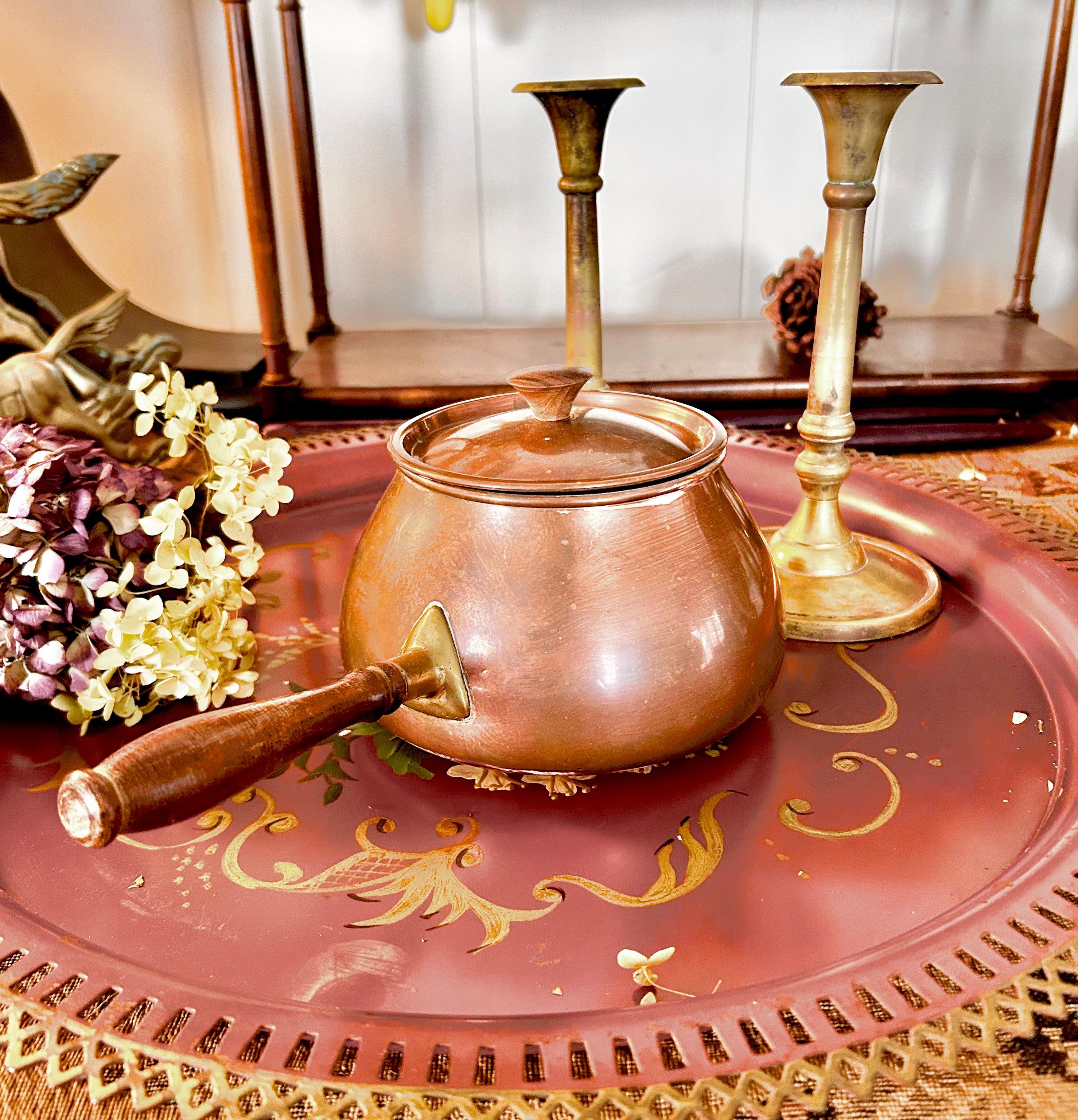 Vintage Tagus Copper Saucepan