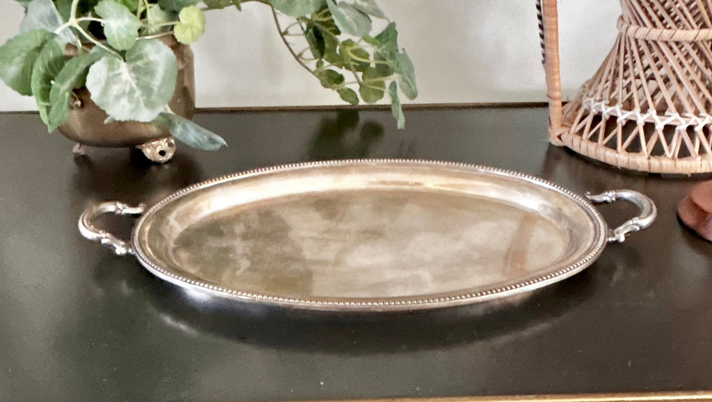 Vintage Silver plate Ronson 11 inch Tray