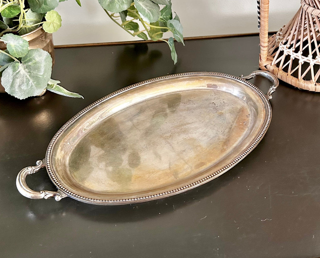 Vintage Silver plate Ronson 11 inch Tray