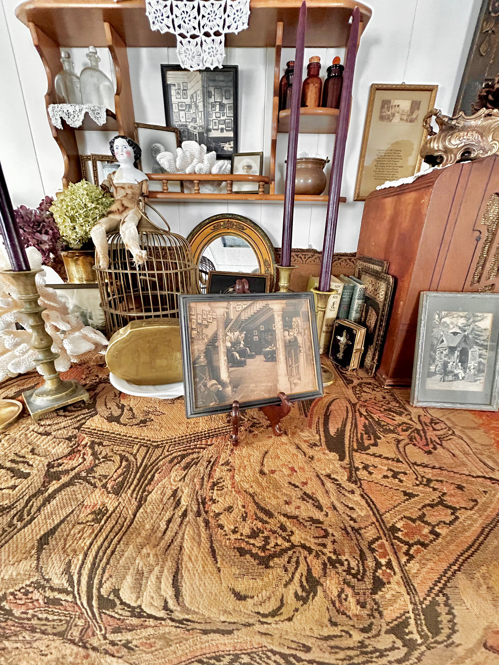 Antique Framed Sepia Photograph