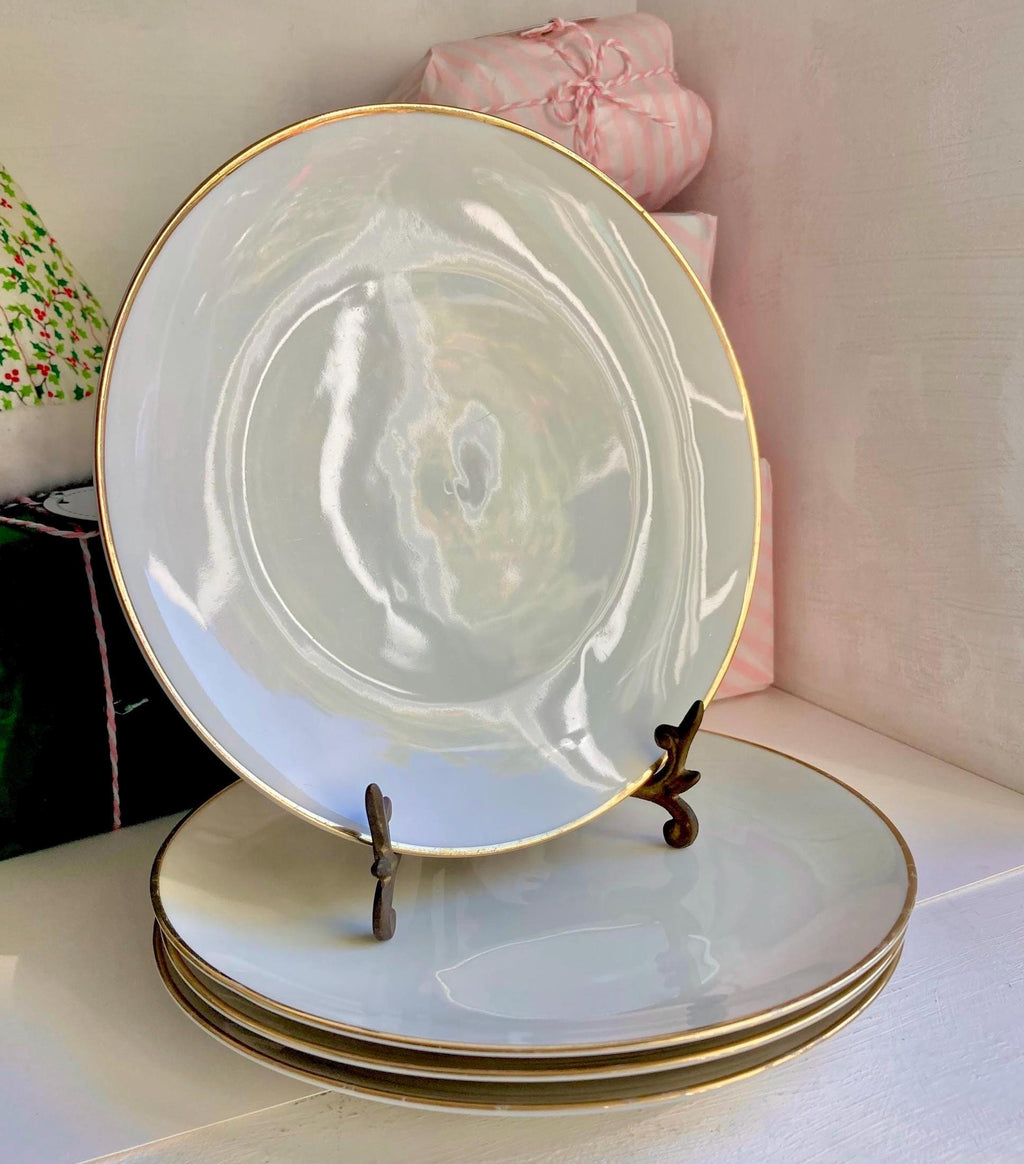 Vintage Rosenthal Bavarian China Platter: Gold Rose Garland Trim