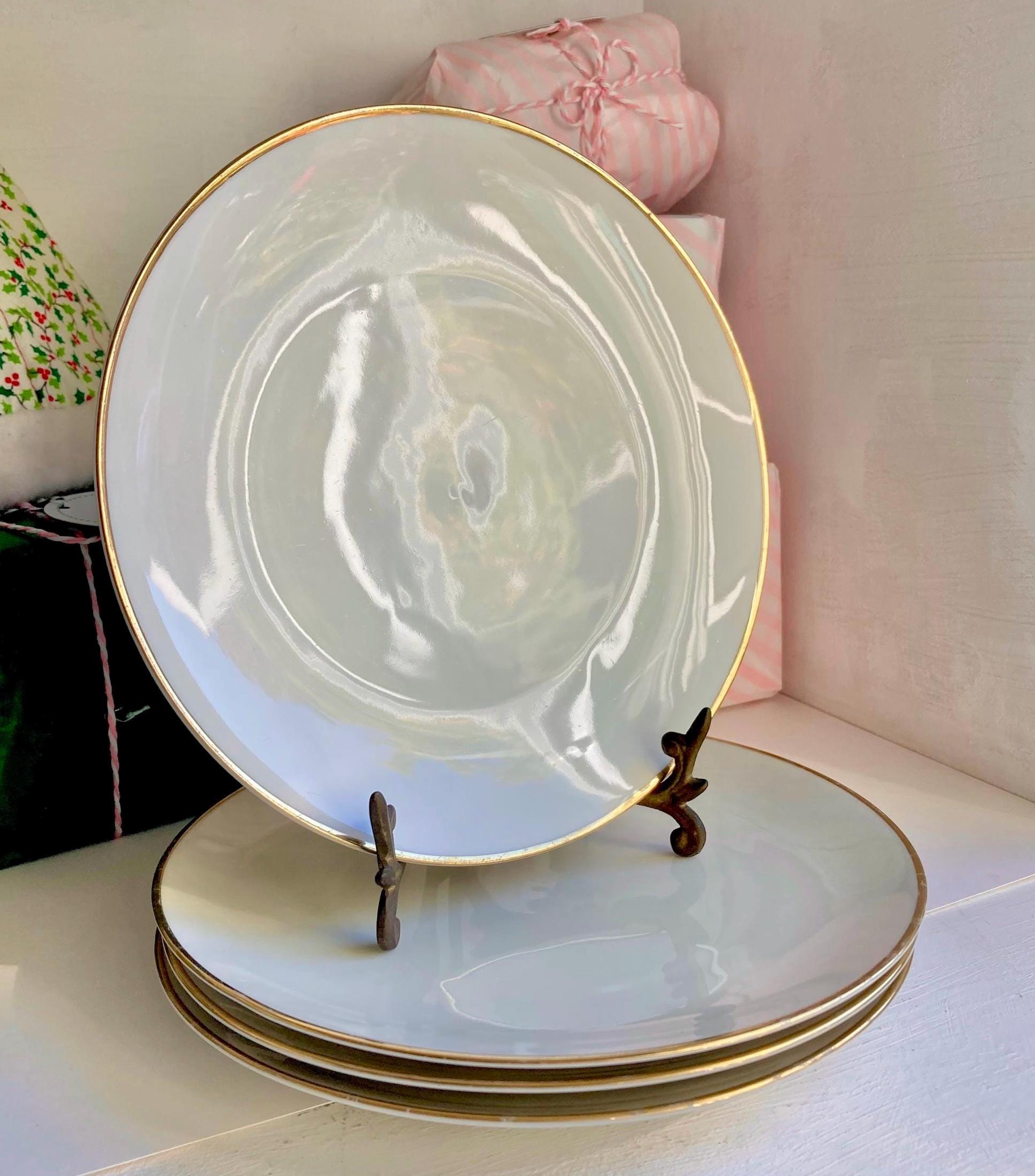 Vintage Rosenthal Bavarian China Platter: Gold Rose Garland Trim