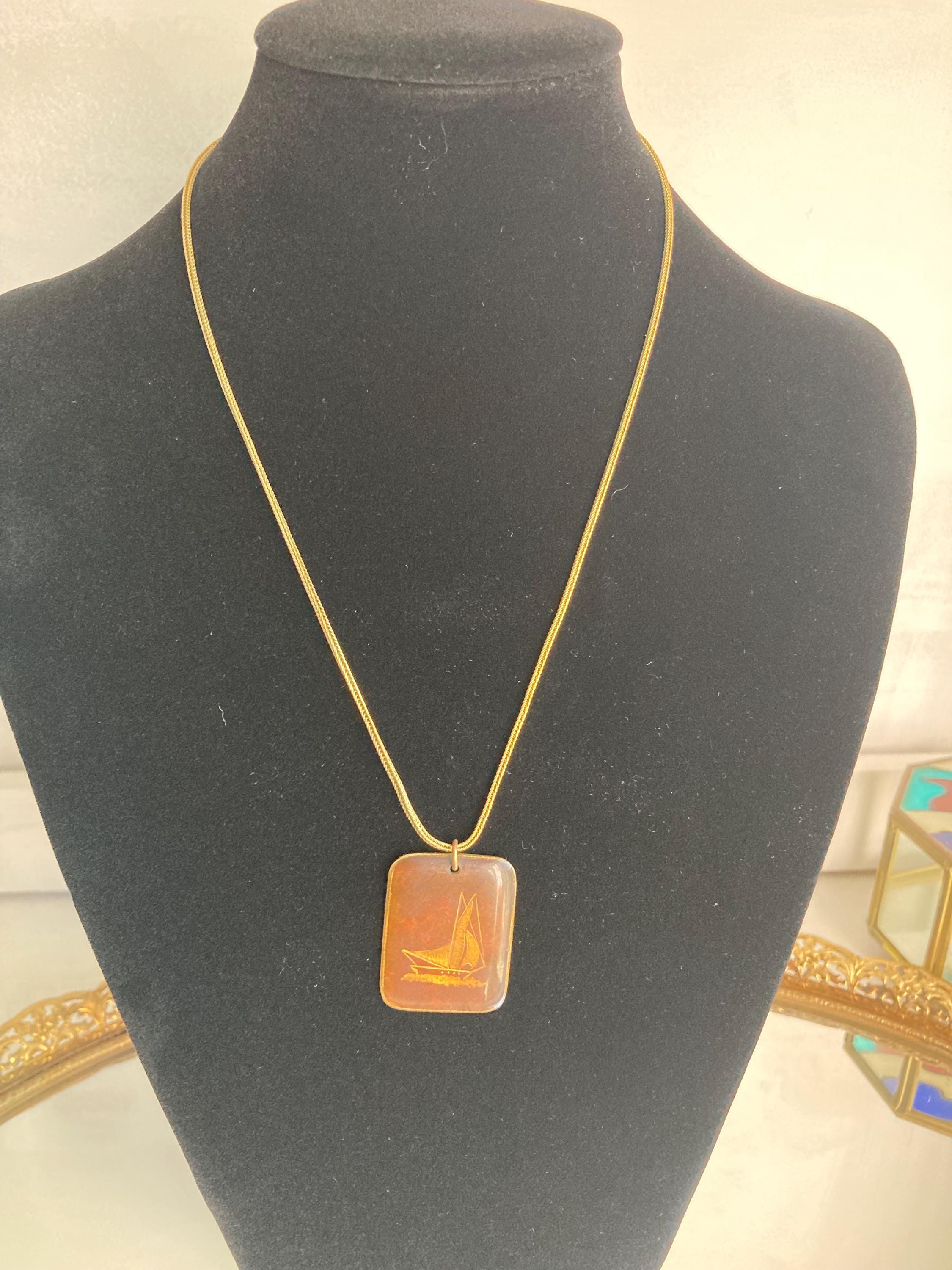 Vintage Nautical Themed Pendant Necklaces: Choose from three