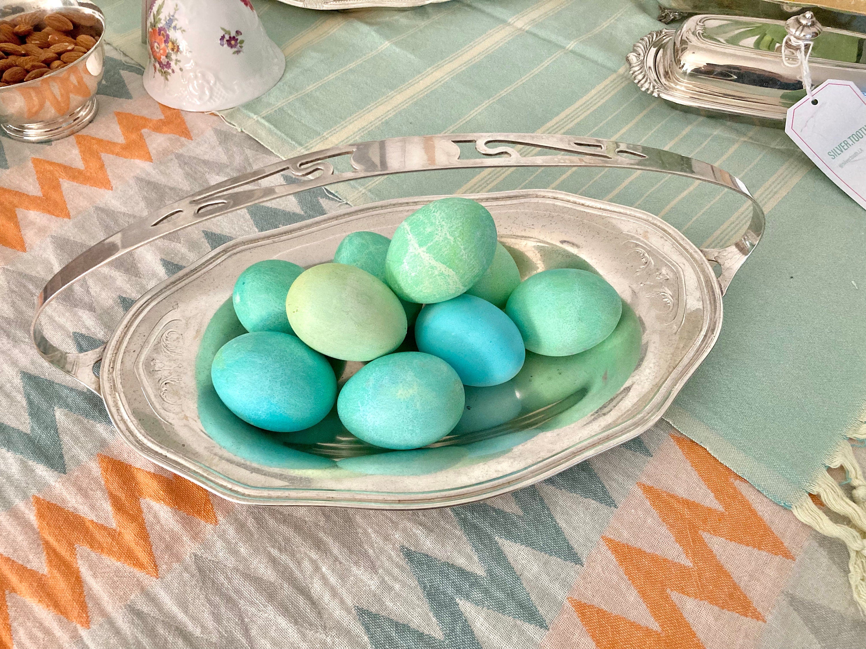 Vintage Silverplate - 13" Tray with Basket Handle, by MB Inc.