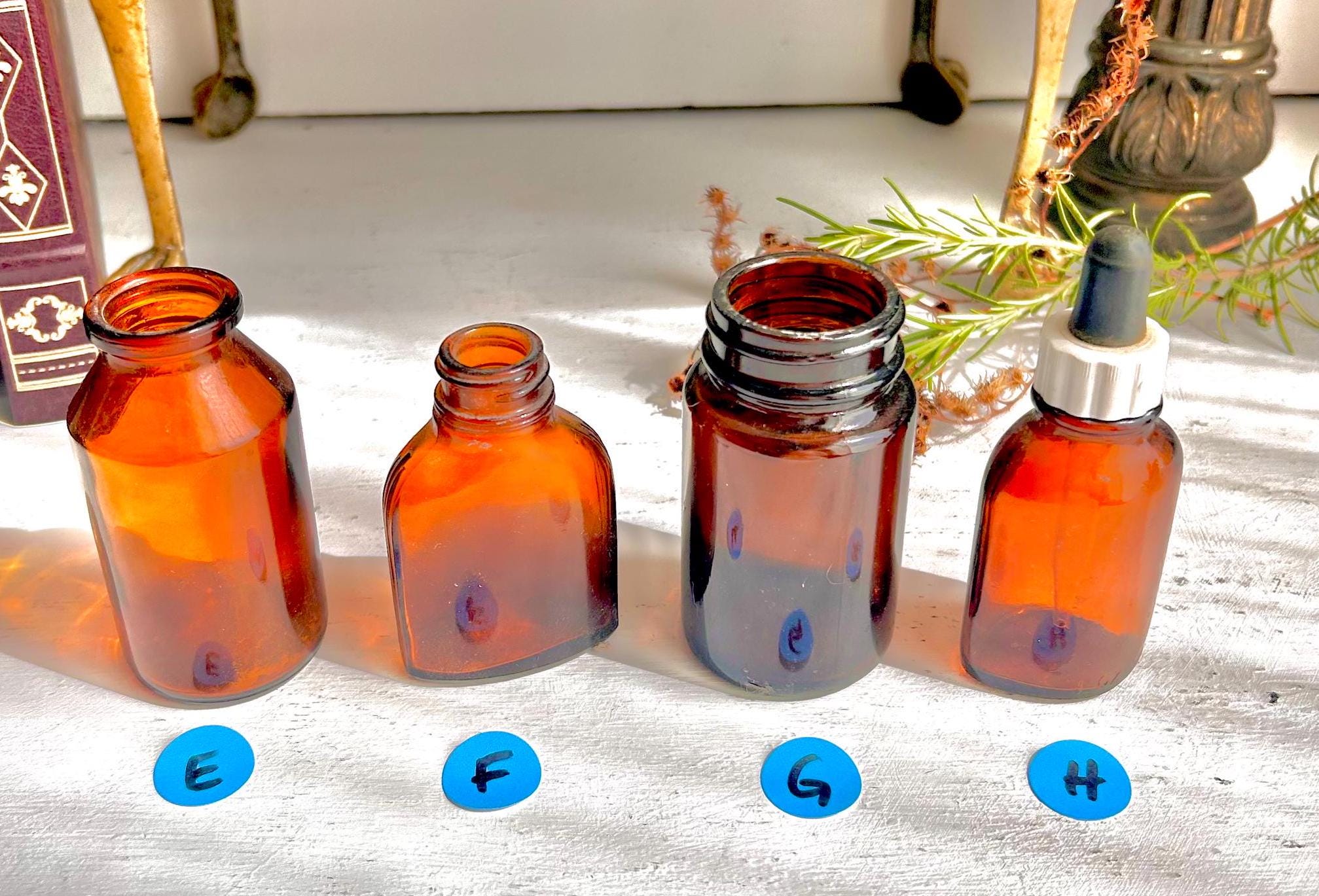 Vintage Amber Apothecary Bottles: Collectible Brown Glass, Choose Your Bottle