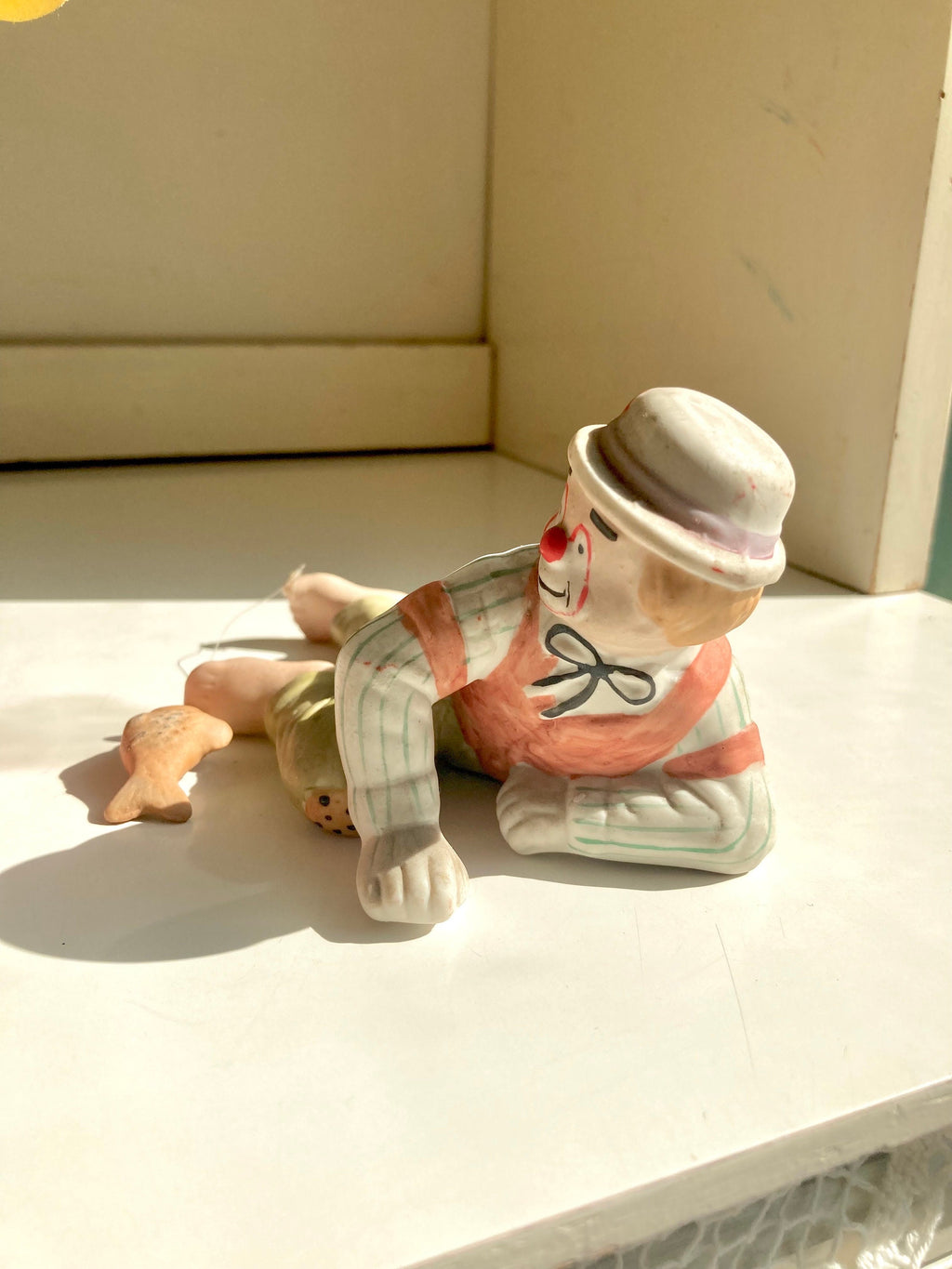 1980s Porcelain Hand Painted Clown Figurines - Taiwan - CHOOSE from three