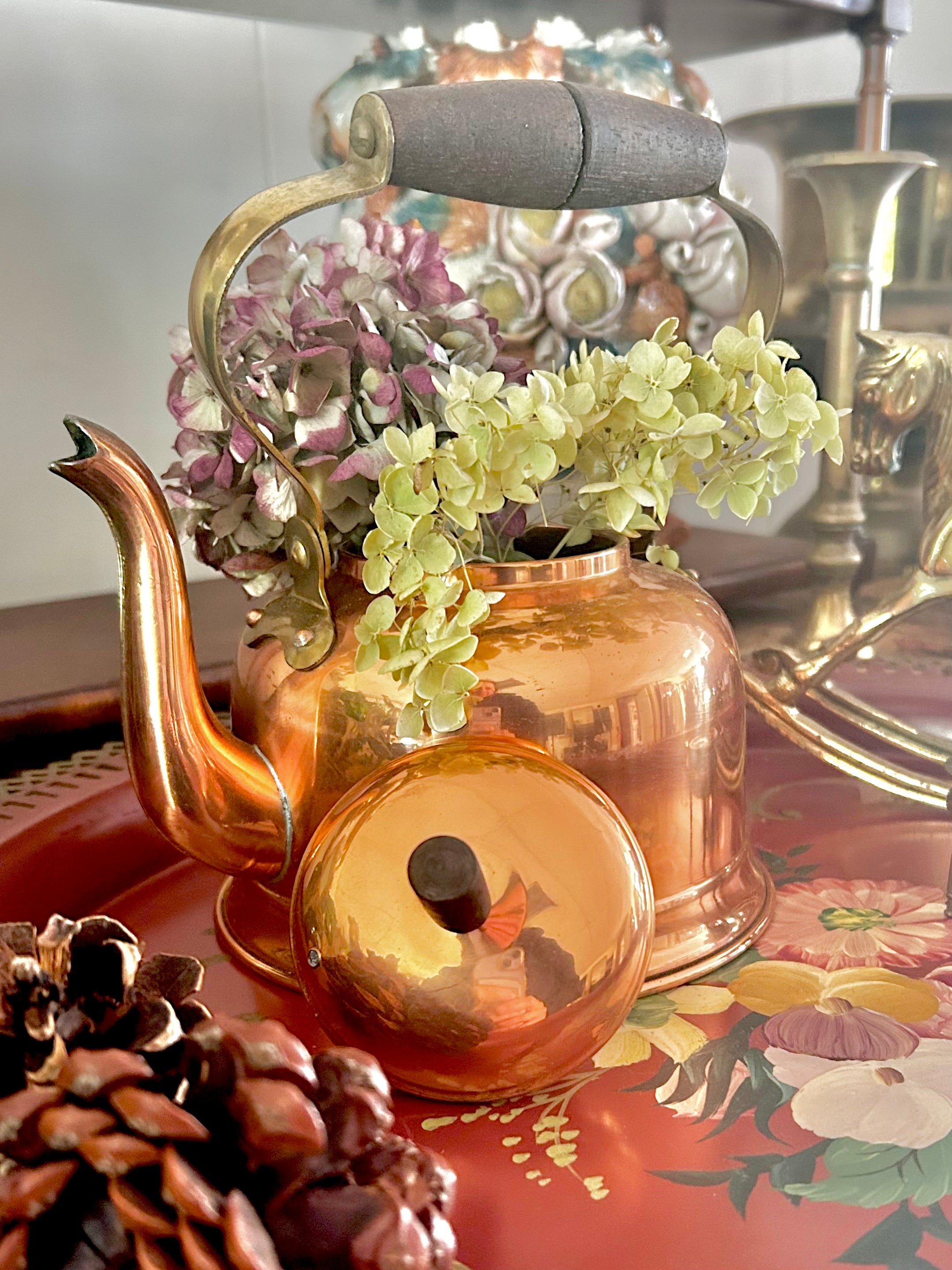 Vintage Copral Portugal Copper Kettle