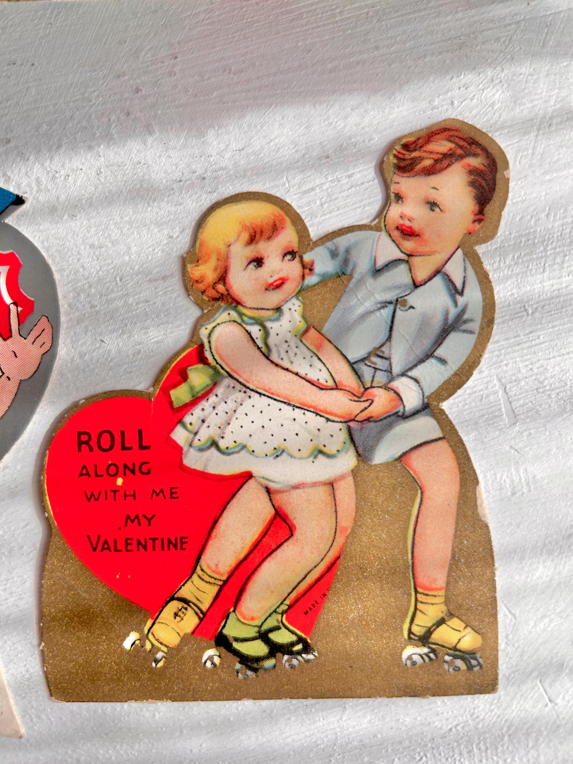 Single Vintage Die-Cut Valentine: 1930s/40s Pun Card - Original Memorabilia