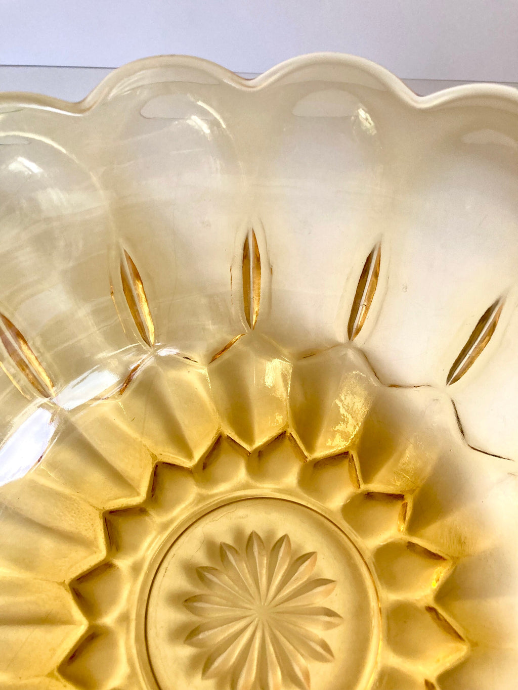 Vintage Anchor Hocking Amber Glass Bowl: 1970s Fairfield Design