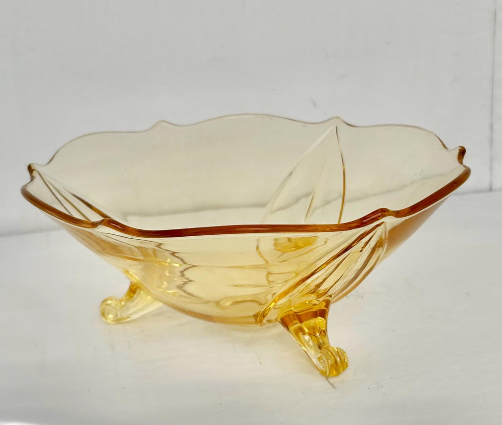 Vintage Yellow Topaz Depression Glass - Fostoria, Lancaster Landrum