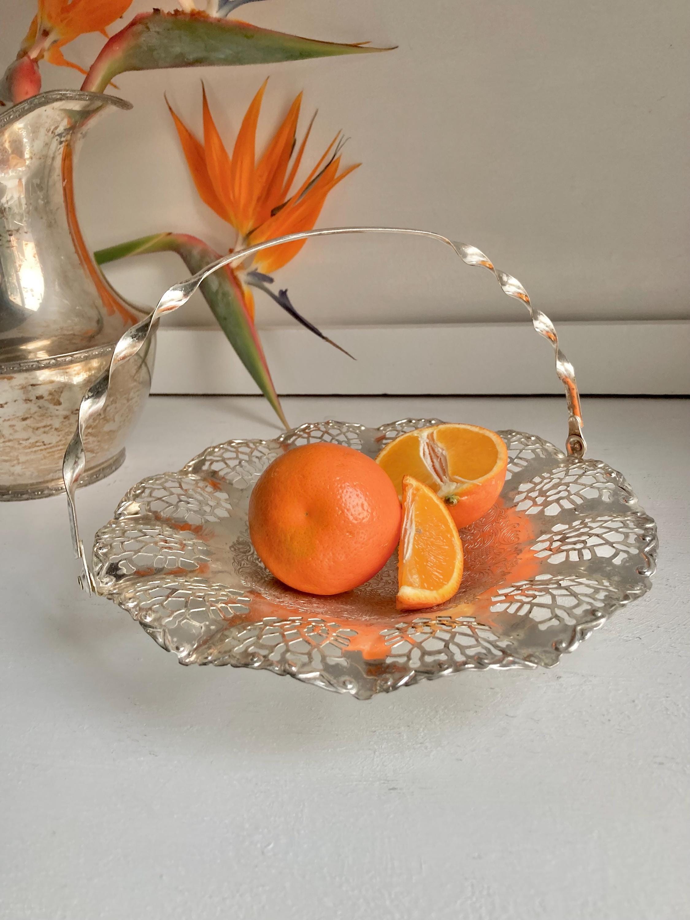 Vintage Silver-Plated Candy Dish: EPNS Ornate Serving Tray, Made in England