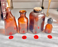 Vintage Amber Apothecary Bottle: Collectible Brown Glass, Choose Your Bottle