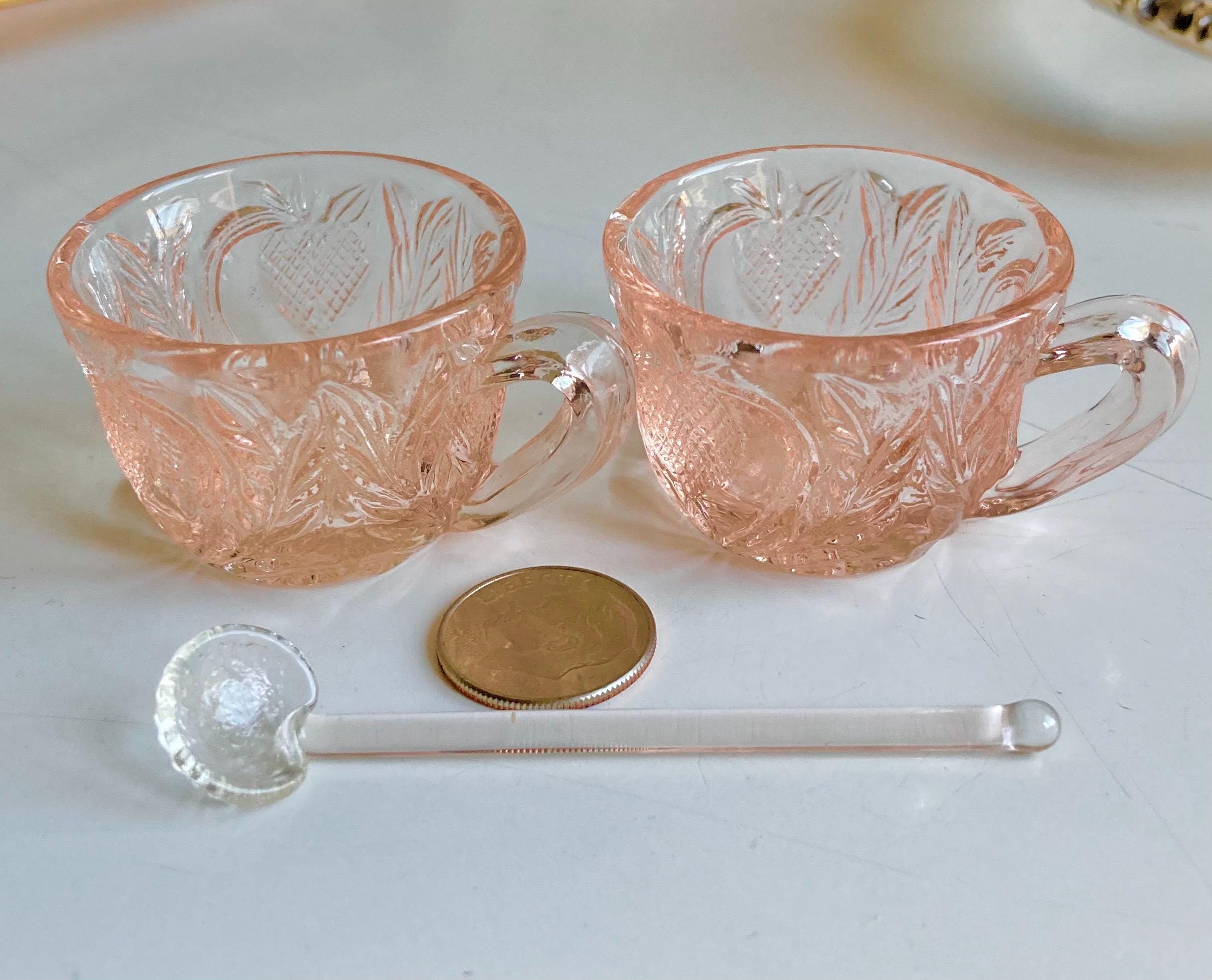 Vintage Amber Glass: Choose from Gilt Octagon Plate or Frosted Flower Compote