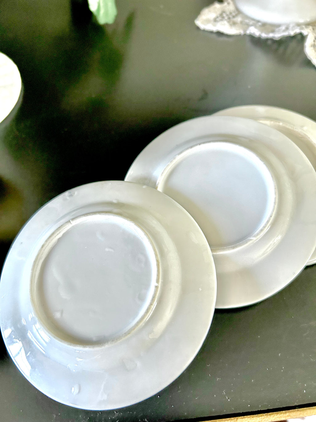Tiny 4-inch Vintage Japanese Porcelain Plates
