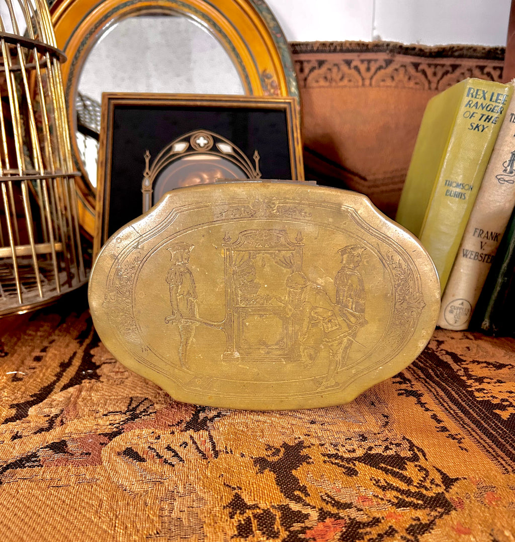 Vintage Shrafft's Boston Hinged Tin