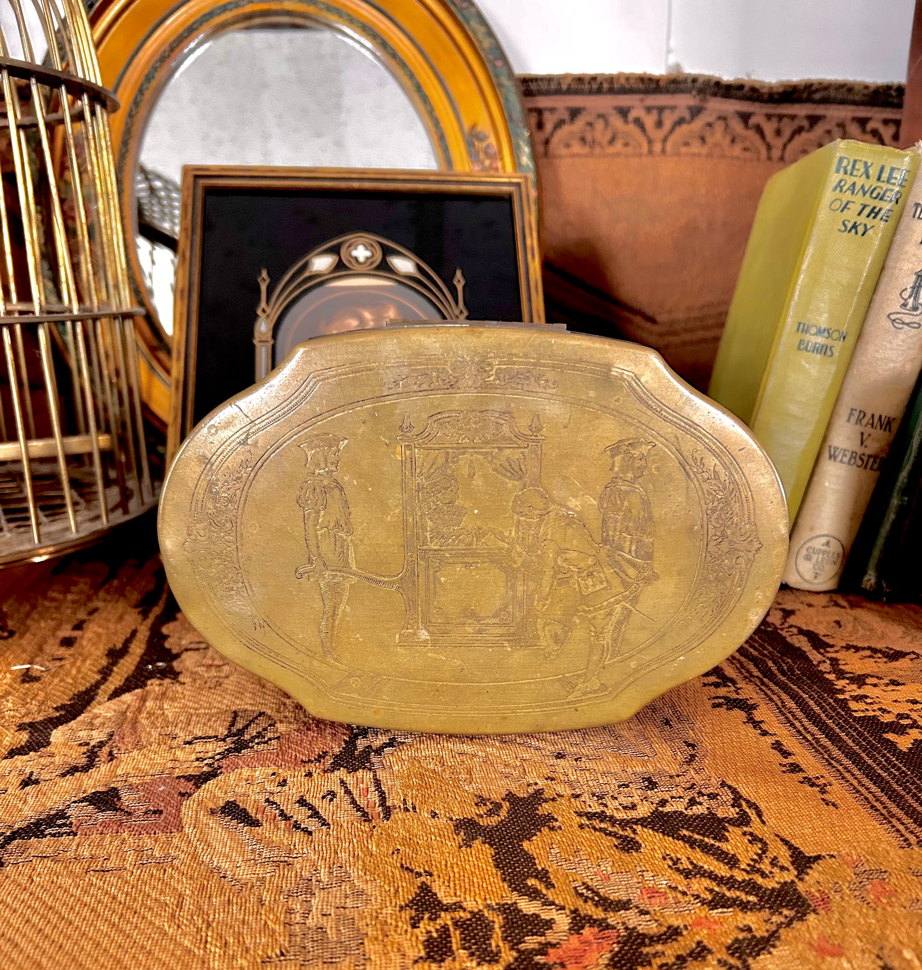 Vintage Shrafft's Boston Hinged Tin