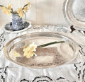 Vintage 22 Inch Silver plate Tray