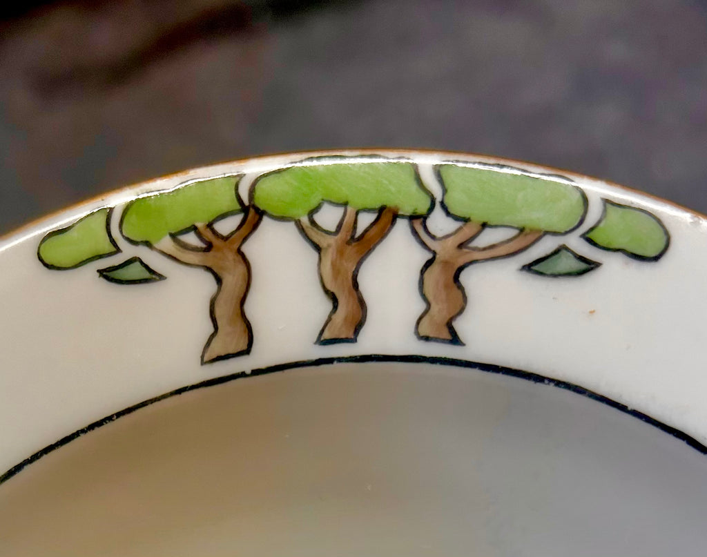 Antique Handpainted Krautheim Porcelain Bowl and Plate