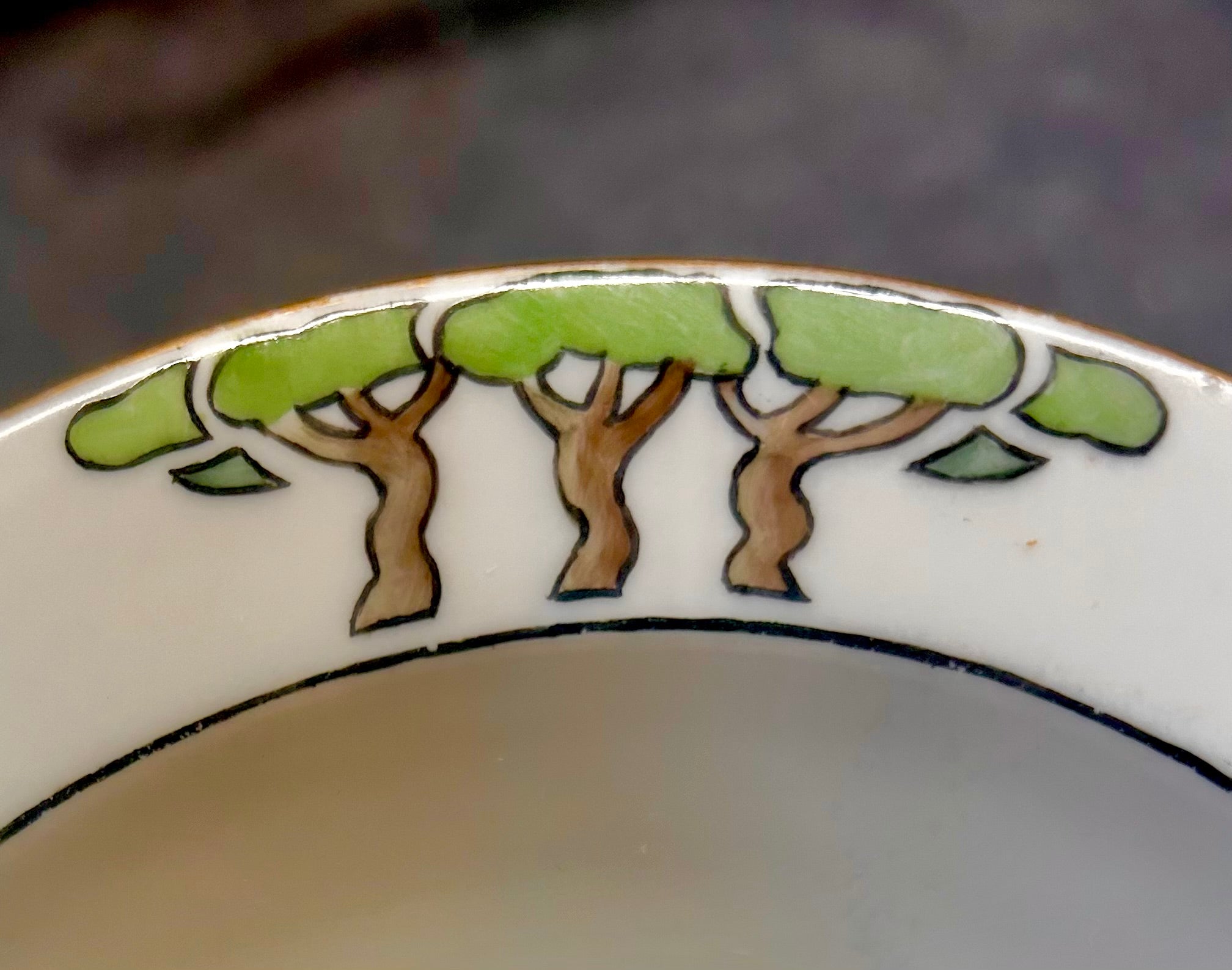 Antique Handpainted Krautheim Porcelain Bowl and Plate