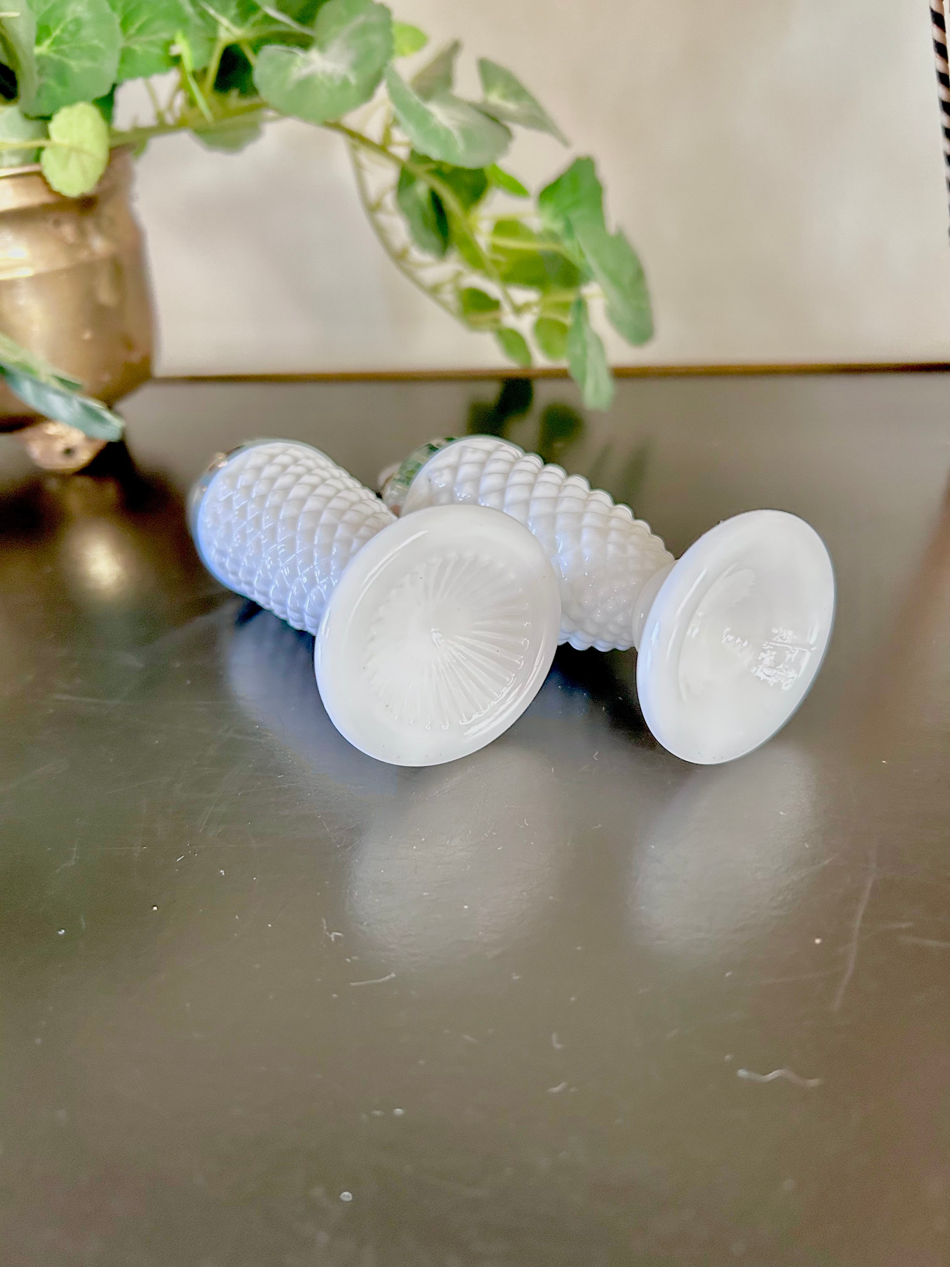 Vintage Milk Class Salt and Pepper Shakers