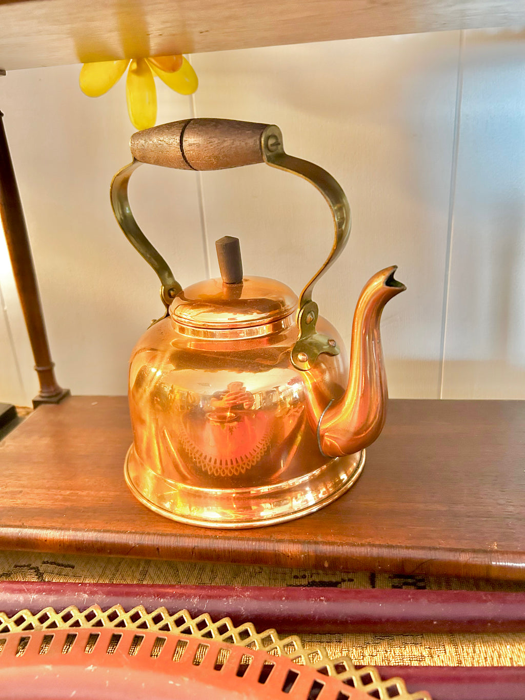 Vintage Copral Portugal Copper Kettle