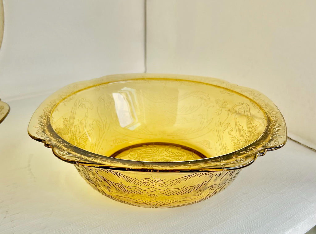 Vintage Madrid Pattern Yellow Depression Glass – Federal Glass, Various Pieces