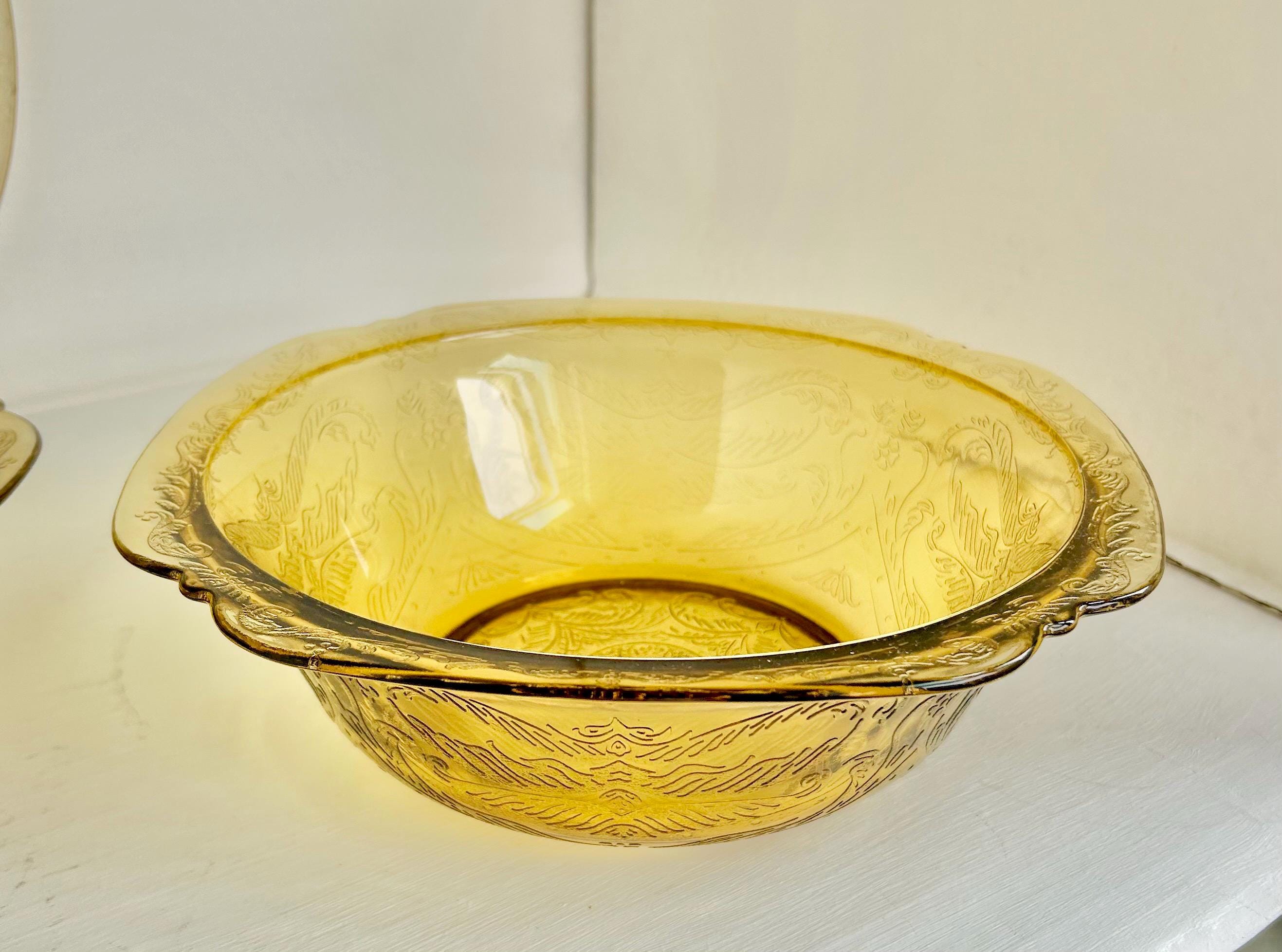 Vintage Madrid Pattern Yellow Depression Glass – Federal Glass, Various Pieces