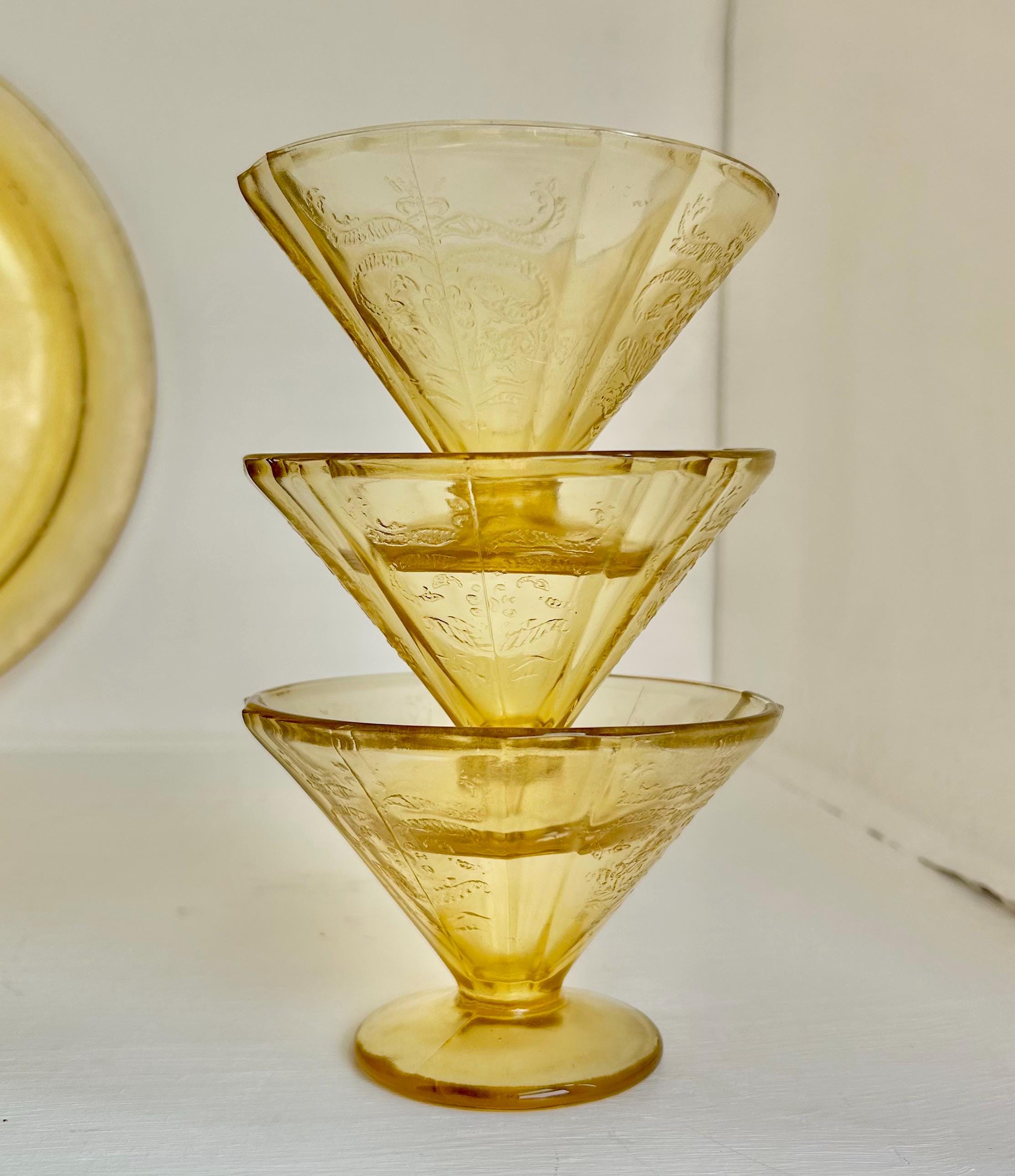 Vintage Madrid Pattern Yellow Depression Glass – Federal Glass, Various Pieces