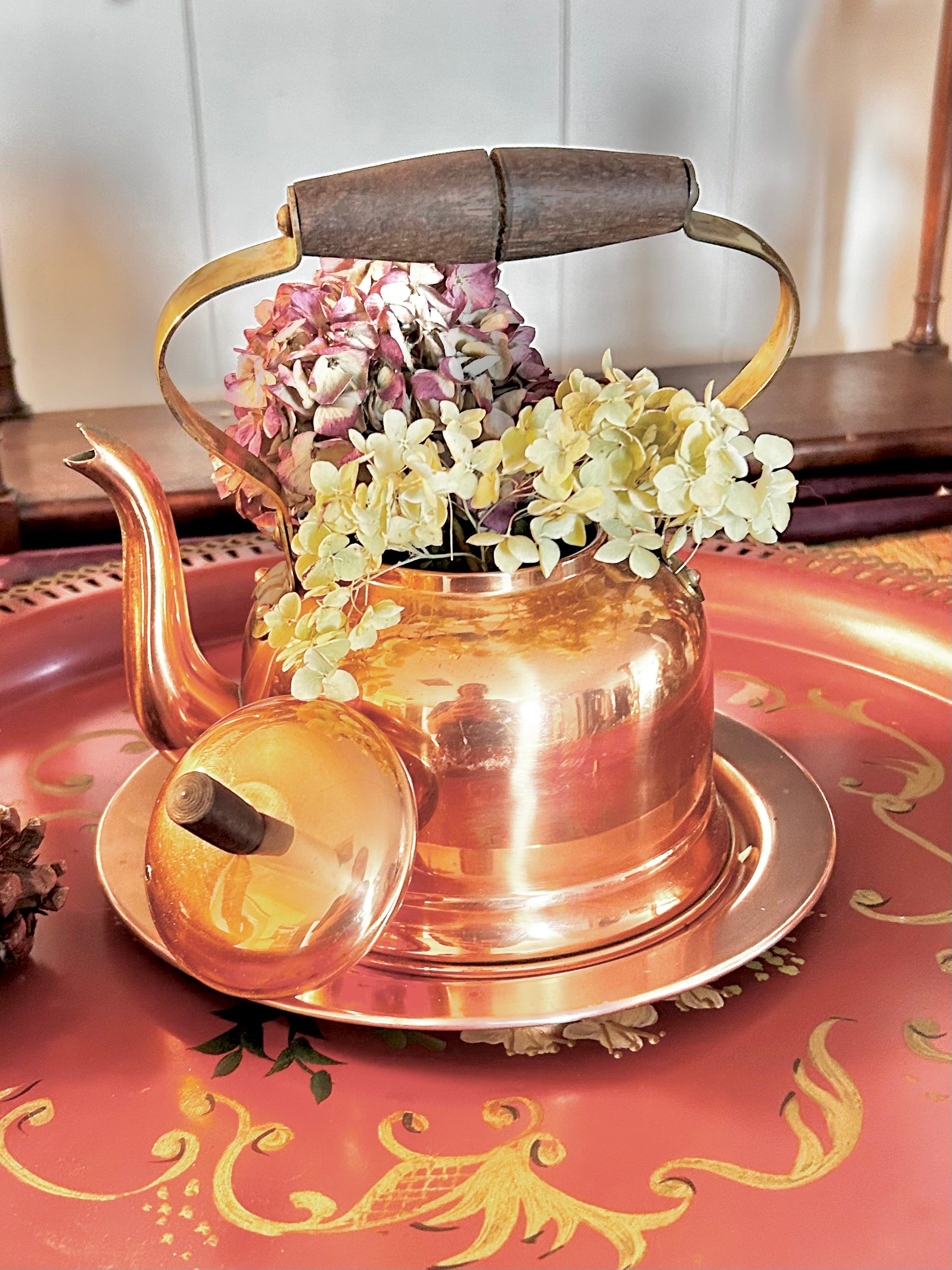 Vintage Copral Portugal Copper Kettle