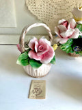 Vintage Italian Nuova Capodimonte Porcelain Hand-made Rose Bouquets: CHOOSE from Four