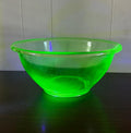 Vintage Uranium Glass Mixing / Serving Bowl by Hemingray Glass Co