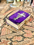 Antique 1880s Velvet Brass Pocket Prayer Book