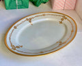 Vintage Rosenthal Bavarian China Platter: Gold Rose Garland Trim