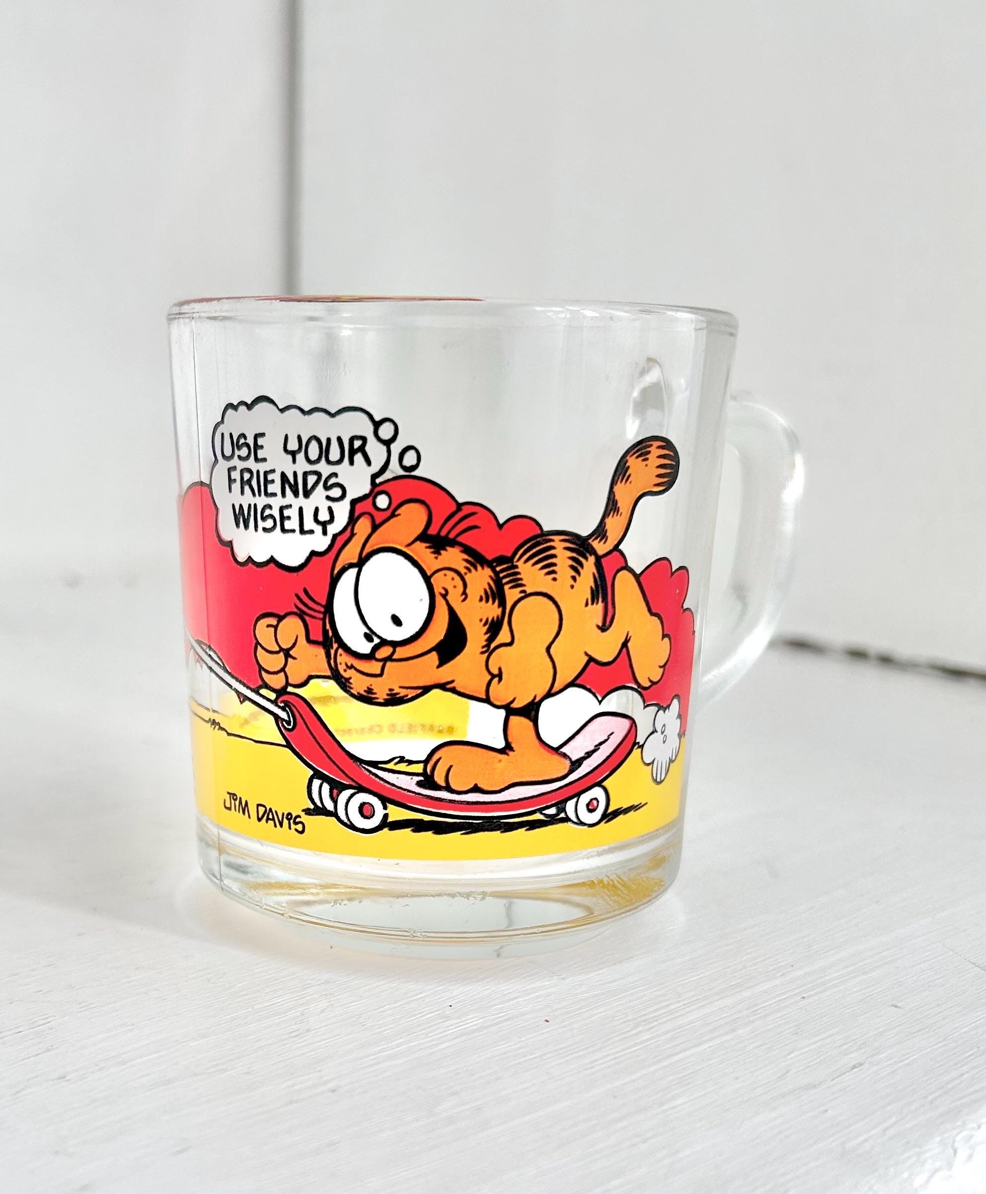 Vintage 1978 Garfield McDonalds Mug: Jim Davis Orange Cat & Odie