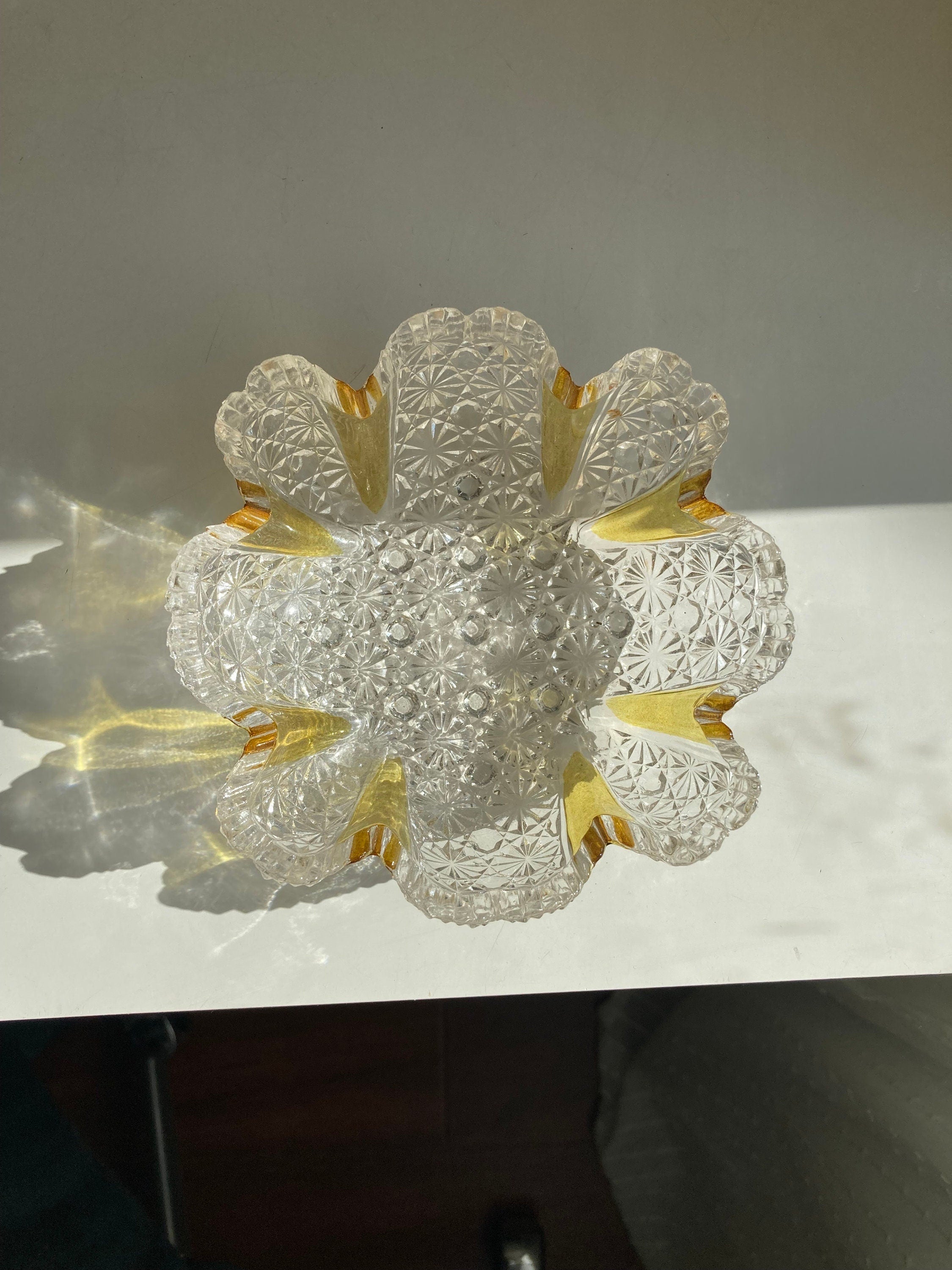EAPG Amber and Amberette Pressed Glass Small Dishes - CHOOSE from 2