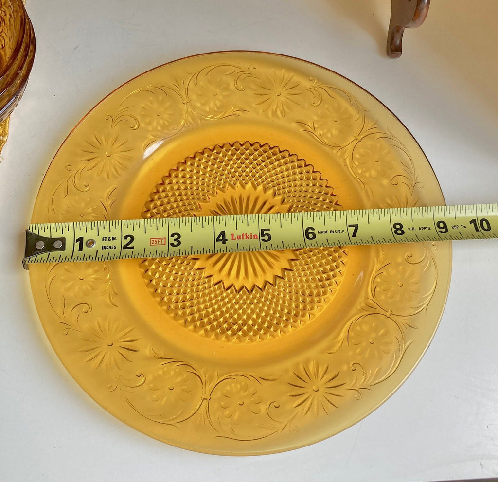 Vintage Indiana Glass Co. Daisy Amber Dishes - Choose from various options