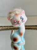 Vintage Anthropomorphic Ceramic Blue Kitty - Japan