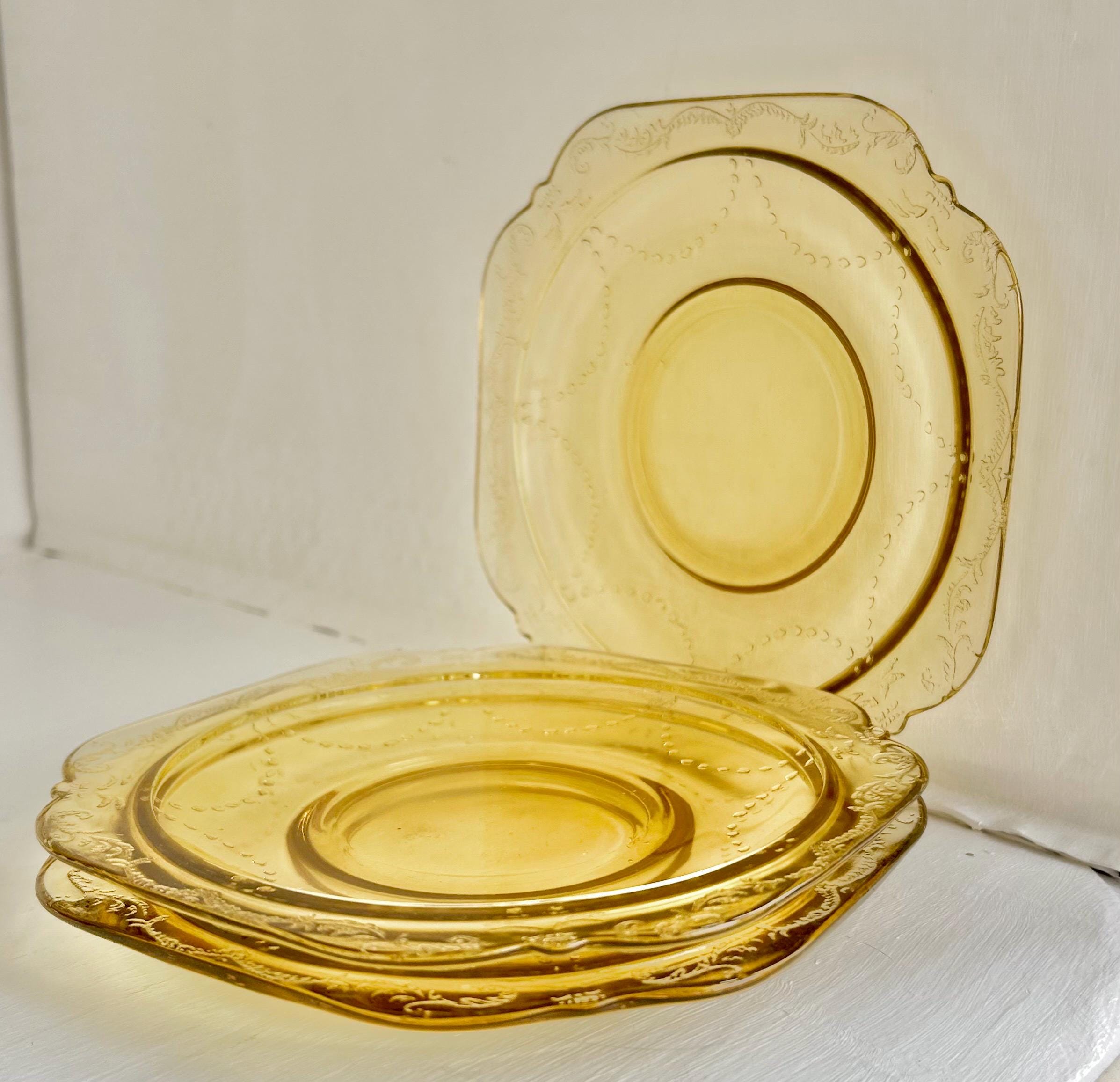 Vintage Madrid Pattern Yellow Depression Glass – Federal Glass, Various Pieces