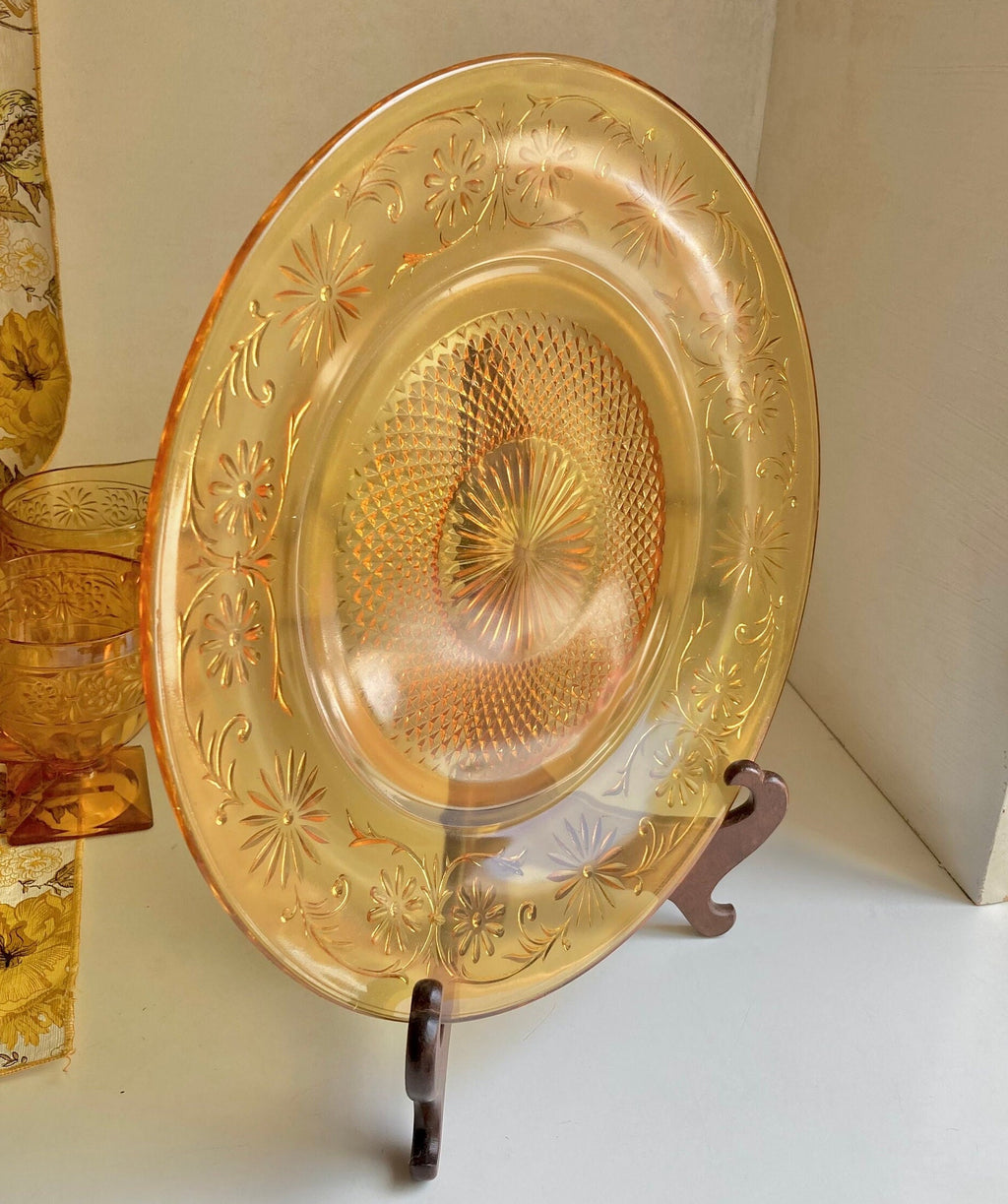 Vintage Indiana Glass Co. Daisy Amber Dishes - Choose from various options