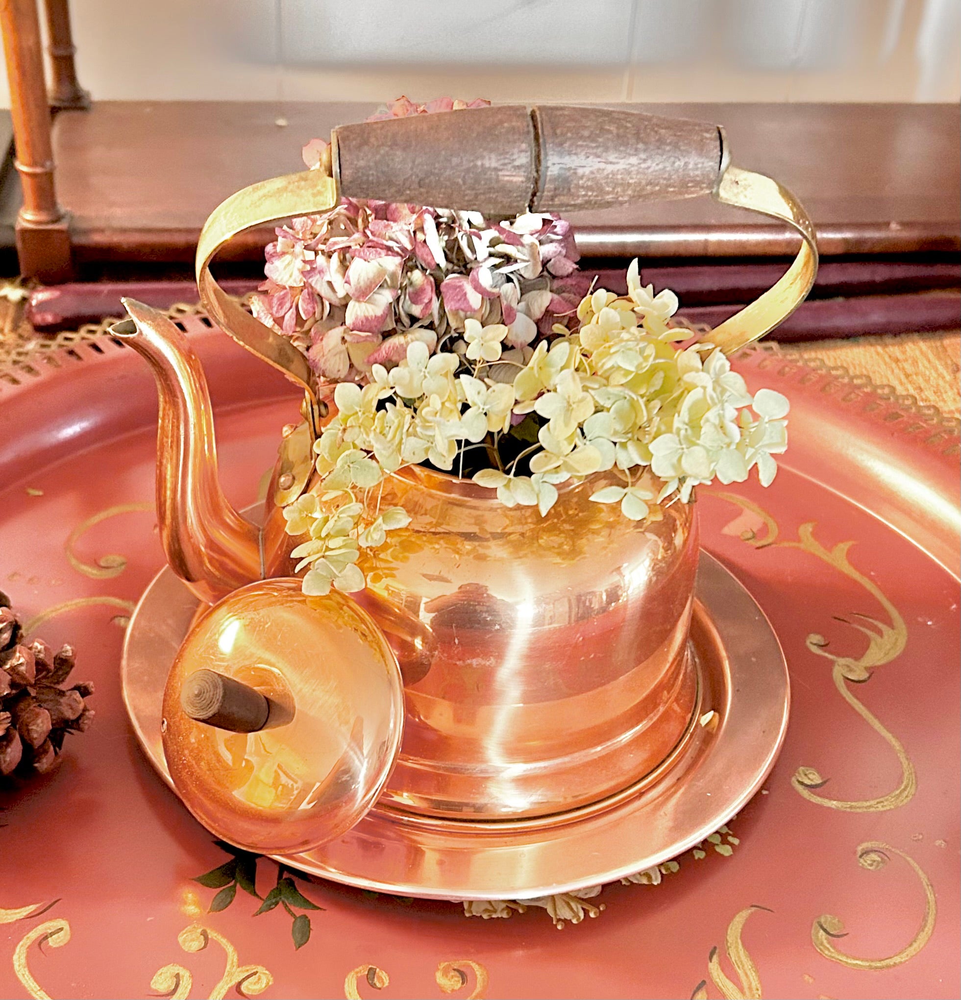 Vintage Copral Portugal Copper Kettle