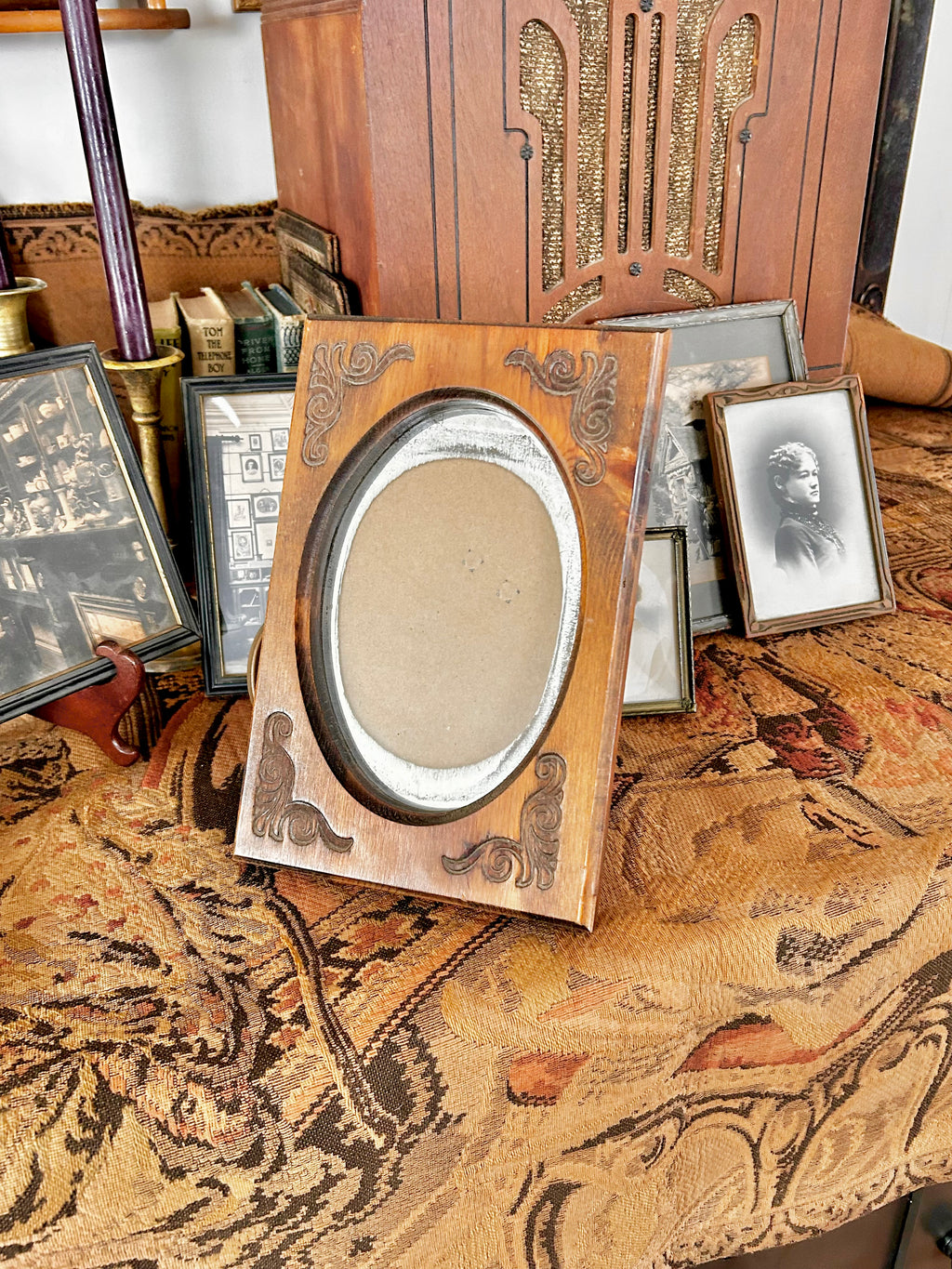 Vintage Wooden Portrait Frame