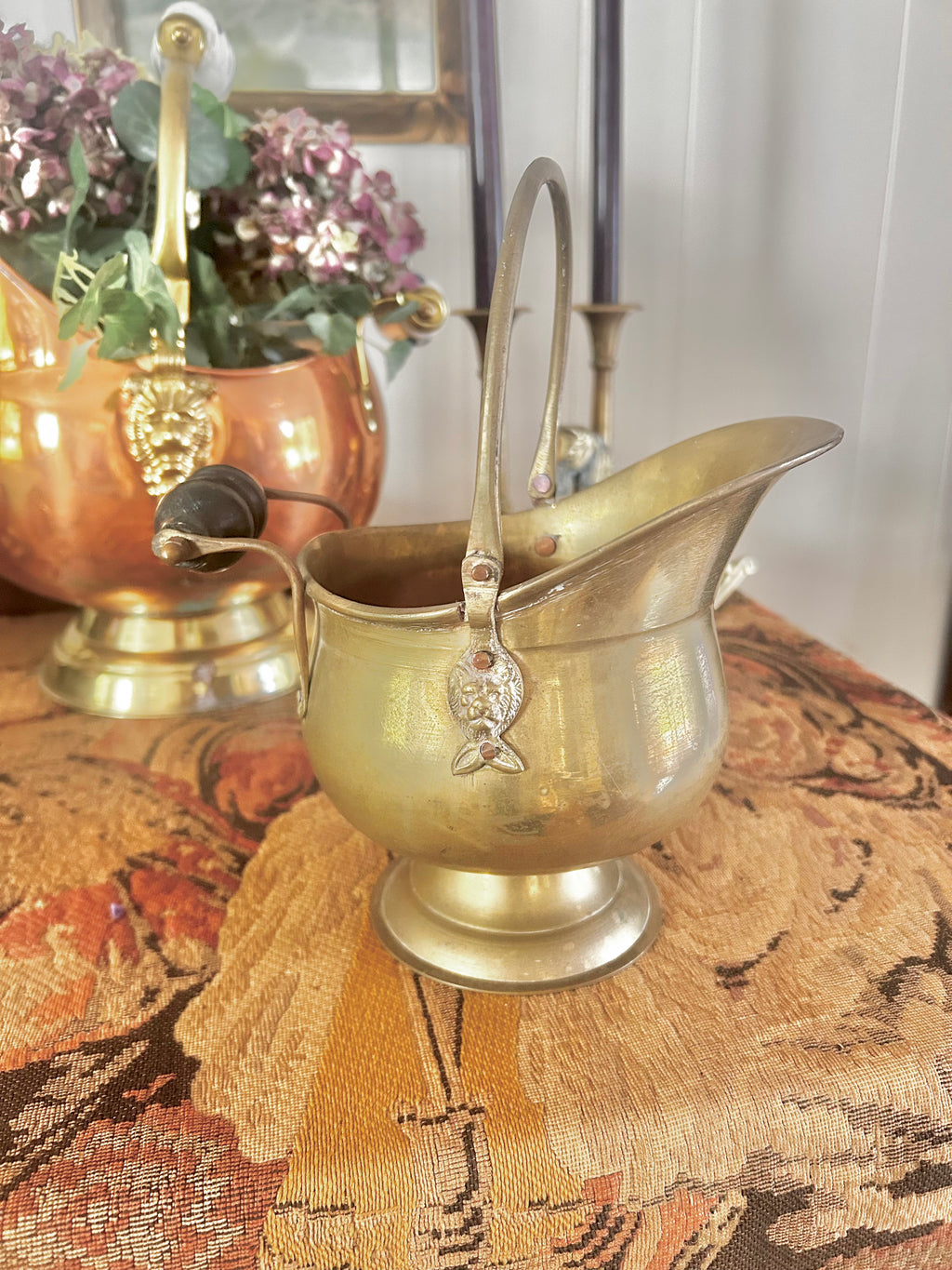 Vintage Copper and Brass Scuttles