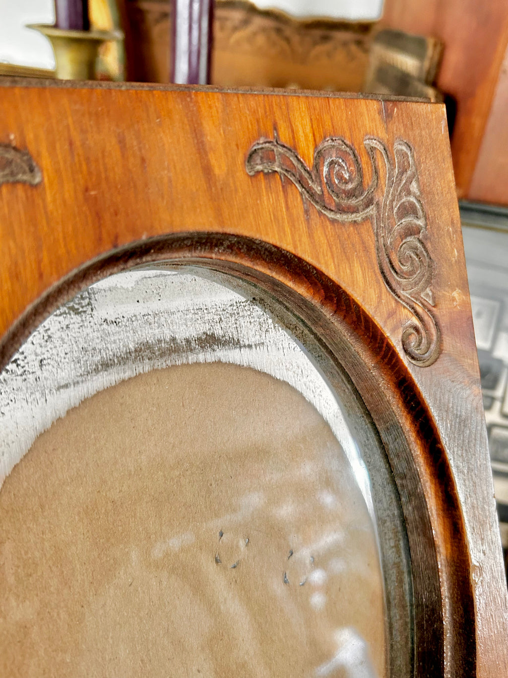 Vintage Wooden Portrait Frame