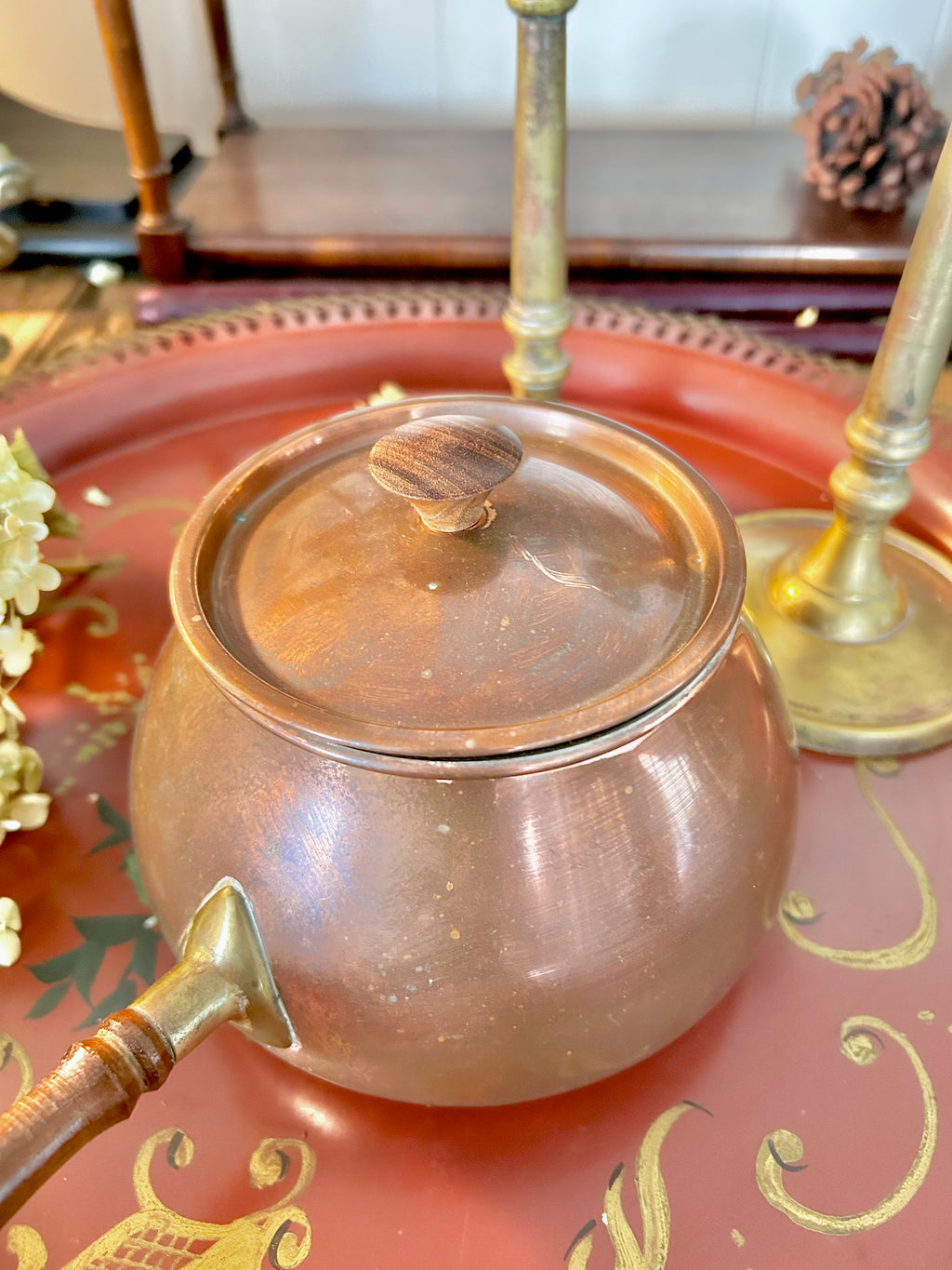 Vintage Tagus Copper Saucepan