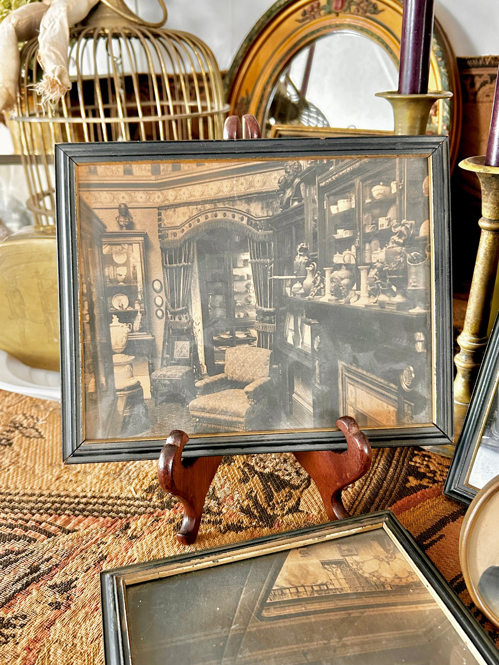 Antique Framed Sepia Photograph