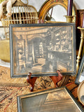Antique Framed Sepia Photograph